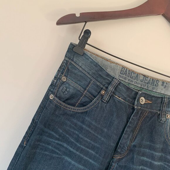 Dark Blue Navy Clawmarks Skinny Denim Jeans - Picture 3 of 4